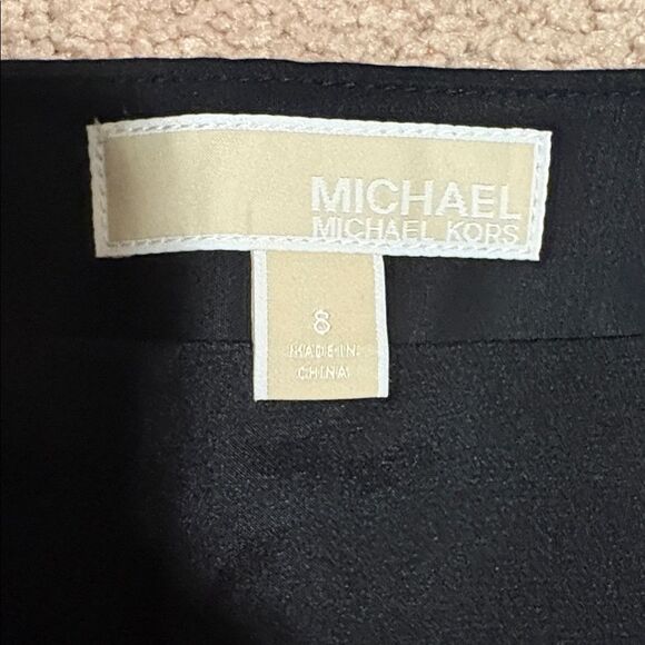MICHAEL Michael Kors Black Button-Front Mini Skirt Size 8 NWT - Picture 3 of 5
